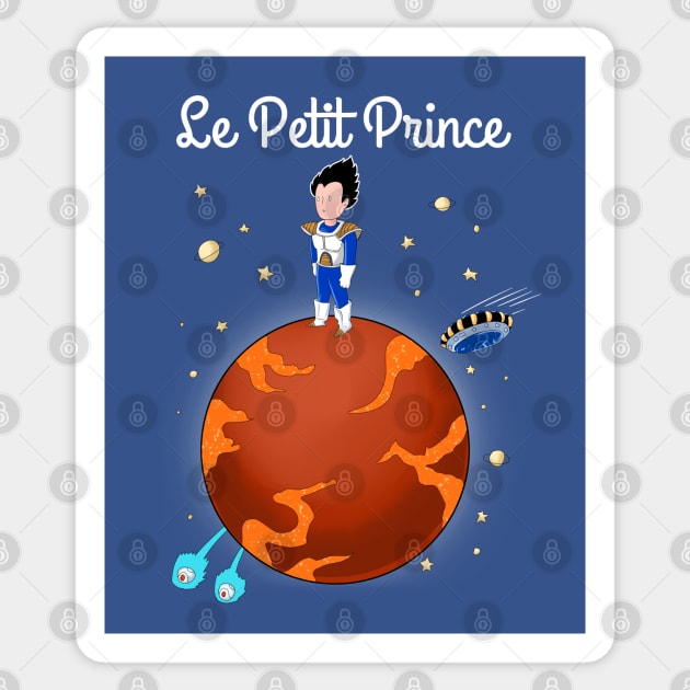 Vegeta Le petit prince Sticker by OniSide